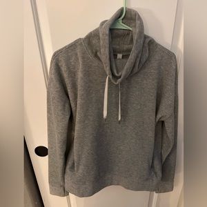 Lululemon Athletica Go Forward Pull Over Fleece Heathered Core Light Grey Size 8